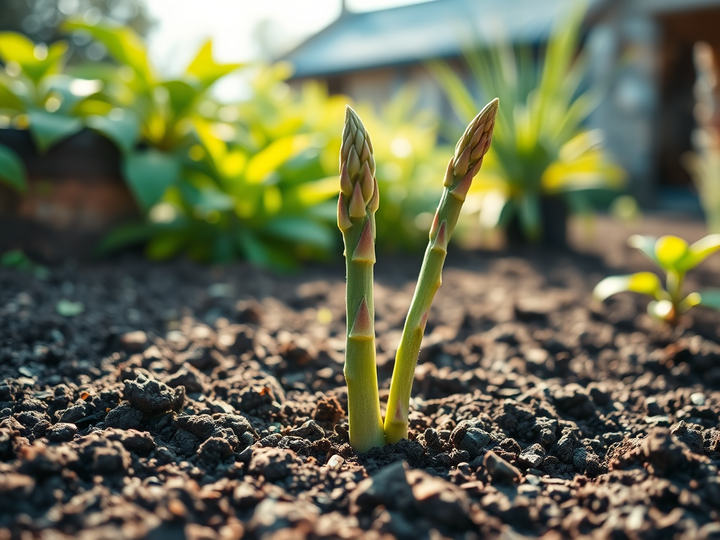 Today’s Garden Surprise: Our First Asparagus Spear
